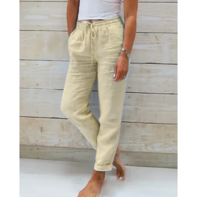 Chantal - Luchtige Linnen Broek Dames