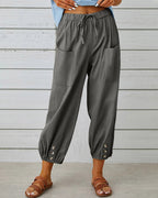 Chantal - Luchtige Linnen Broek Dames