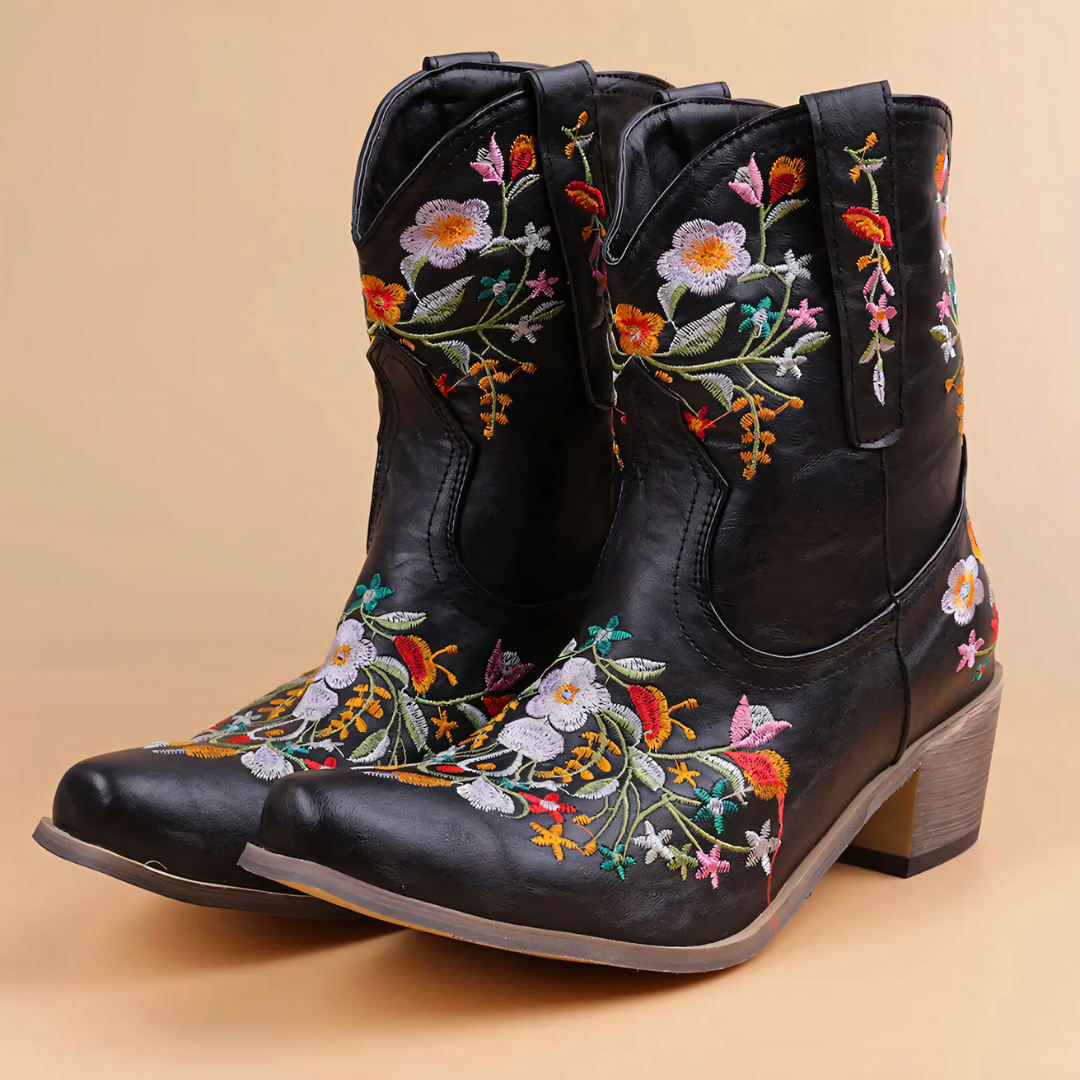 Simone - Vintage Leren Cowboy Laarzen Dames