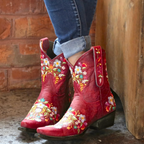 Simone - Vintage Leren Cowboy Laarzen Dames