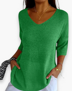 Esther - Elegante V-hals Top Dames