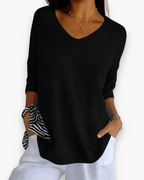 Esther - Elegante V-hals Top Dames