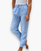 Karin - Stijlvolle Linnen Broek Dames