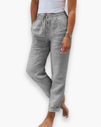 Karin - Stijlvolle Linnen Broek Dames