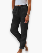 Karin - Stijlvolle Linnen Broek Dames