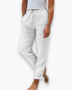 Karin - Stijlvolle Linnen Broek Dames