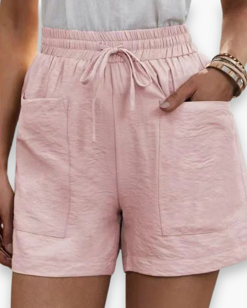 Ellen - Stijlvolle Linnen Cargo Short Dames