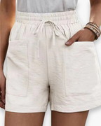 Ellen - Stijlvolle Linnen Cargo Short Dames