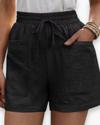 Ellen - Stijlvolle Linnen Cargo Short Dames