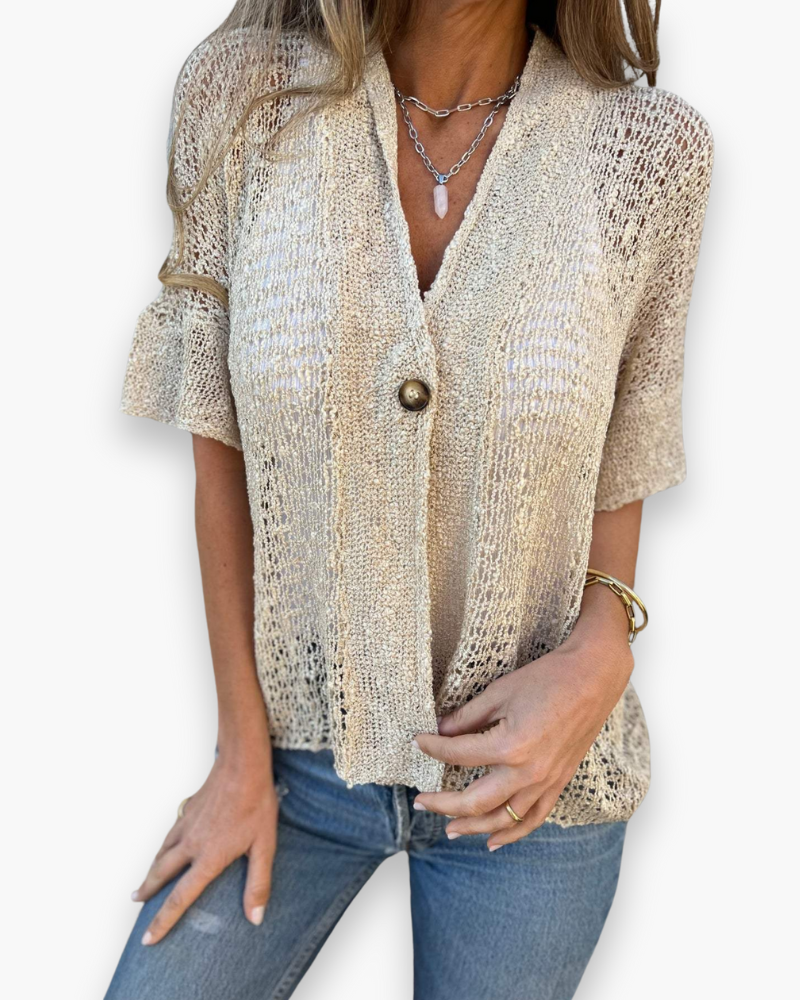 Esther - Luchtige Zomertop Licht En Elegant Dames