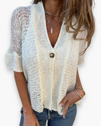 Esther - Luchtige Zomertop Licht En Elegant Dames