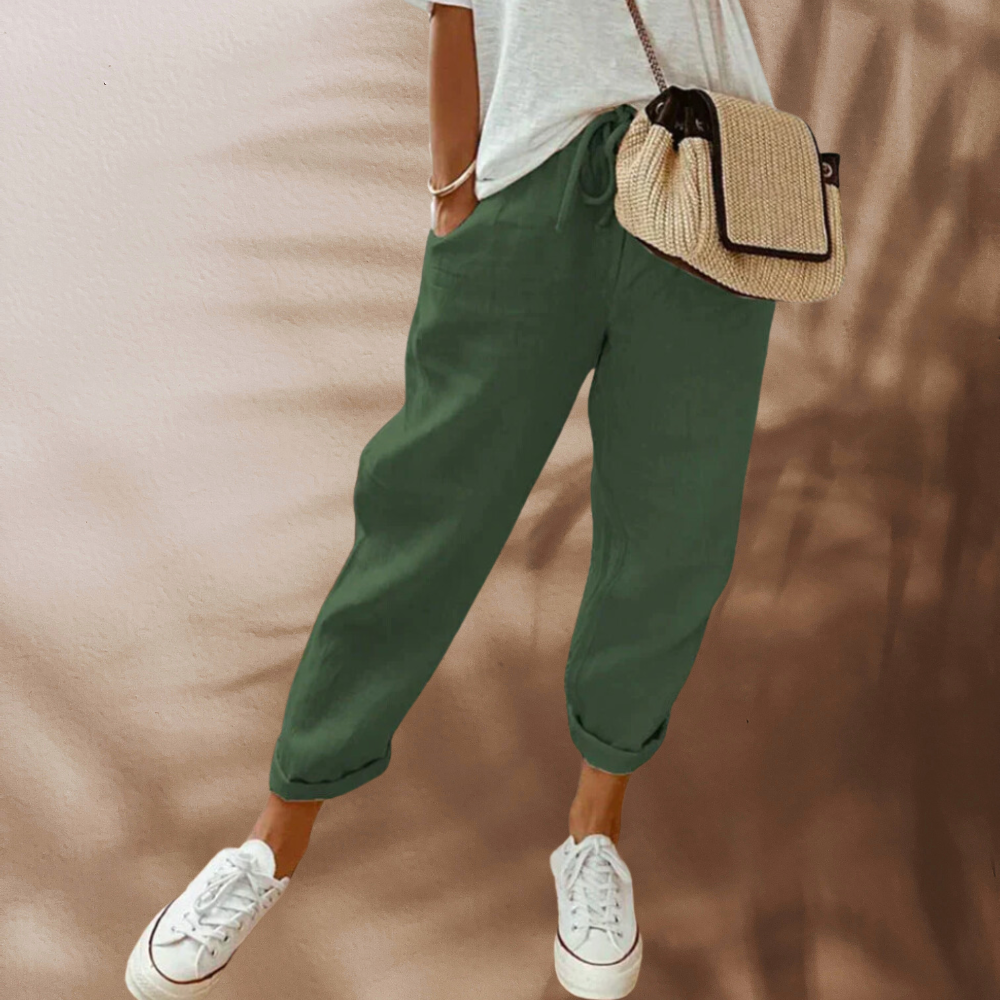 Chantal - Stijlvolle Linnen Zomerbroek Dames