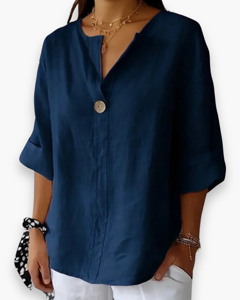 Inge - Linnen Blouse Luchtig En Elegant Dames