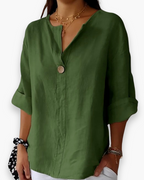 Inge - Linnen Blouse Luchtig En Elegant Dames