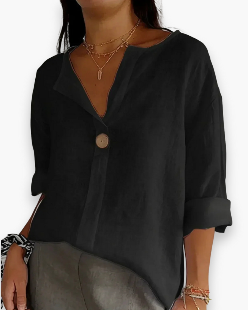 Inge - Linnen Blouse Luchtig En Elegant Dames
