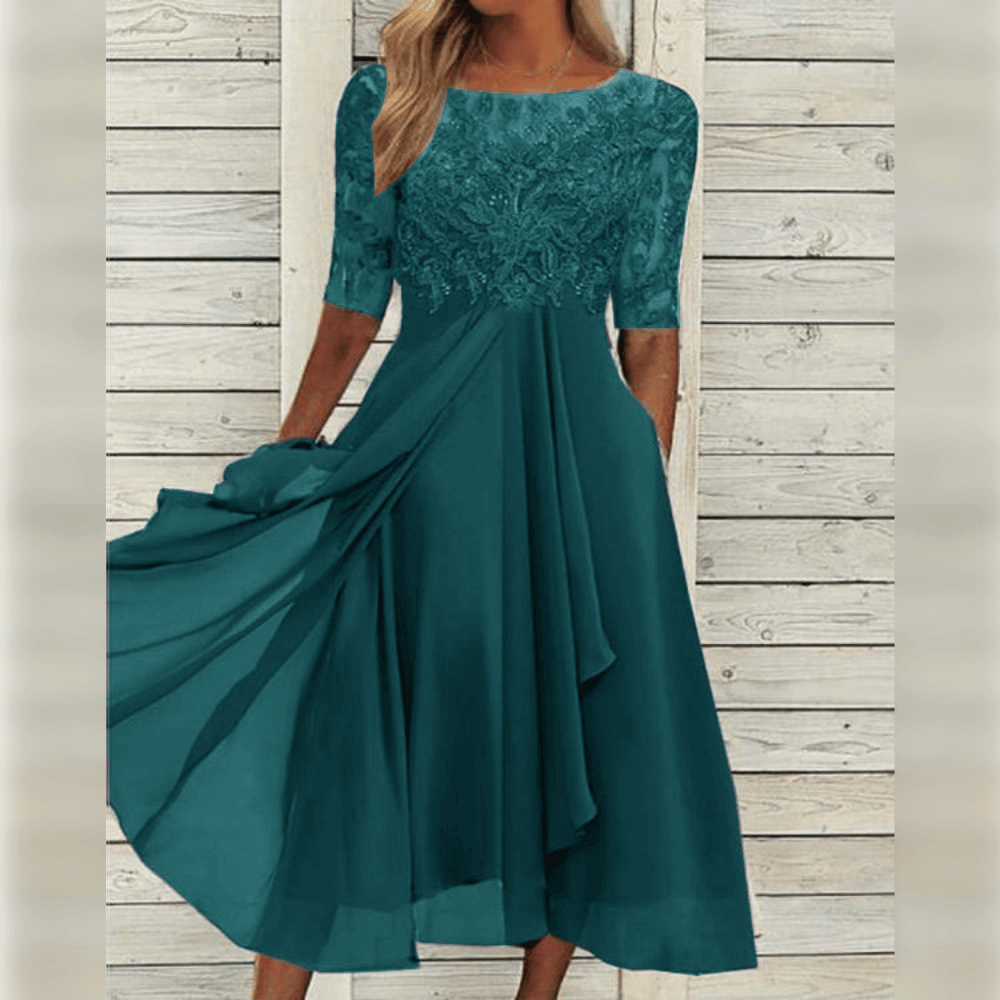 Linda - Elegante Kanten Jurk