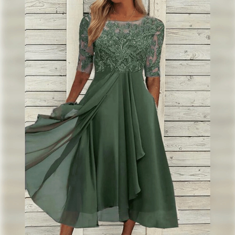Linda - Elegante Kanten Jurk