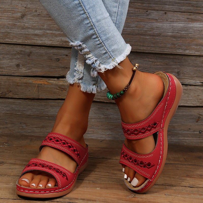 Saskia - Stijlvolle Orthopedische Sandalen Dames