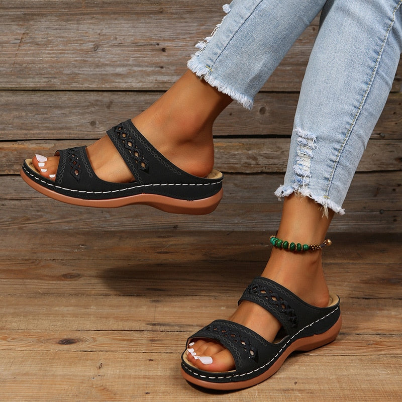 Saskia - Stijlvolle Orthopedische Sandalen Dames