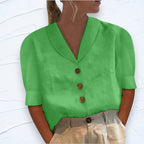 Inge - Elegante Linnen Zomer Top Dames