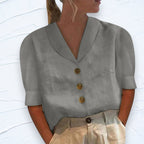 Inge - Elegante Linnen Zomer Top Dames