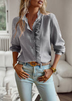 Inge - Stijlvolle Luchtige Blouse Dames