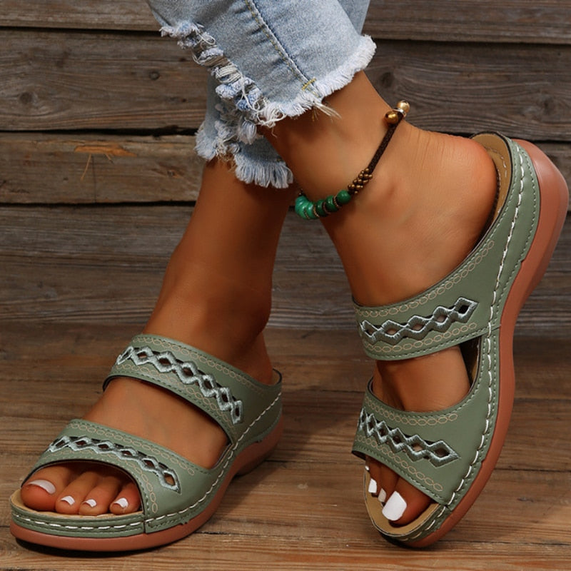 Saskia - Stijlvolle Orthopedische Sandalen Dames