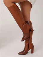 Simone - Leren Laarzen Elegant Dames
