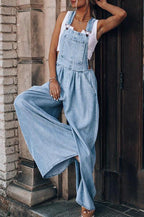 Monique - Wijde Denim Jumpsuit