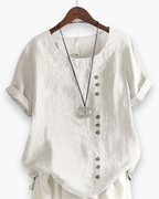 Inge - Luchtige Linnen Blouse Dames