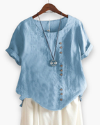 Inge - Luchtige Linnen Blouse Dames