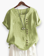 Inge - Luchtige Linnen Blouse Dames