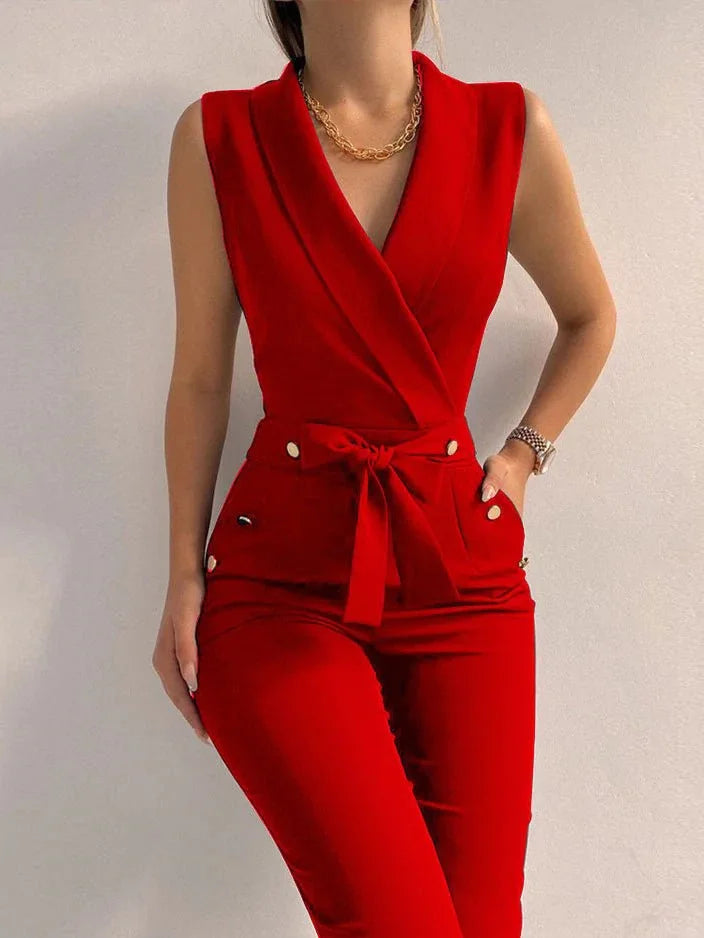 Esther - Elegante Mouwloze Zomer Jumpsuit