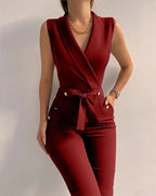 Esther - Elegante Mouwloze Zomer Jumpsuit