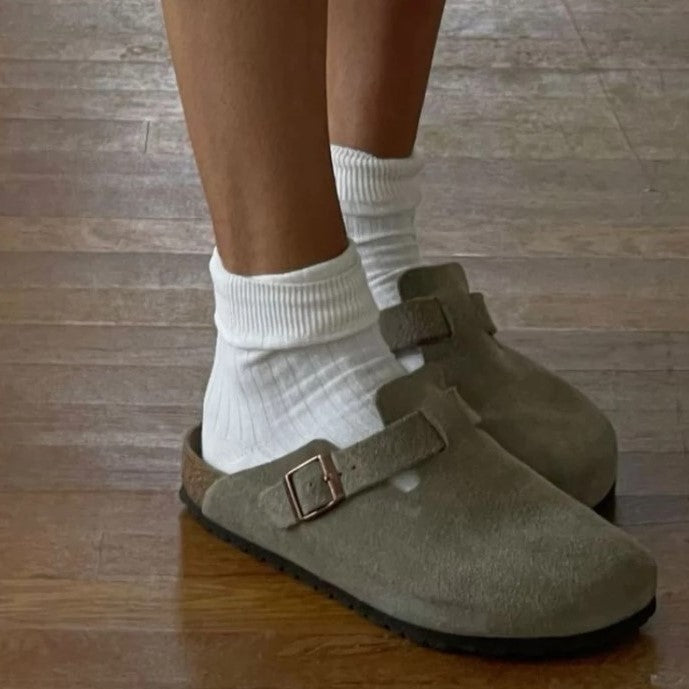 Saskia - Premium Leren Boston-Sandalen Dames