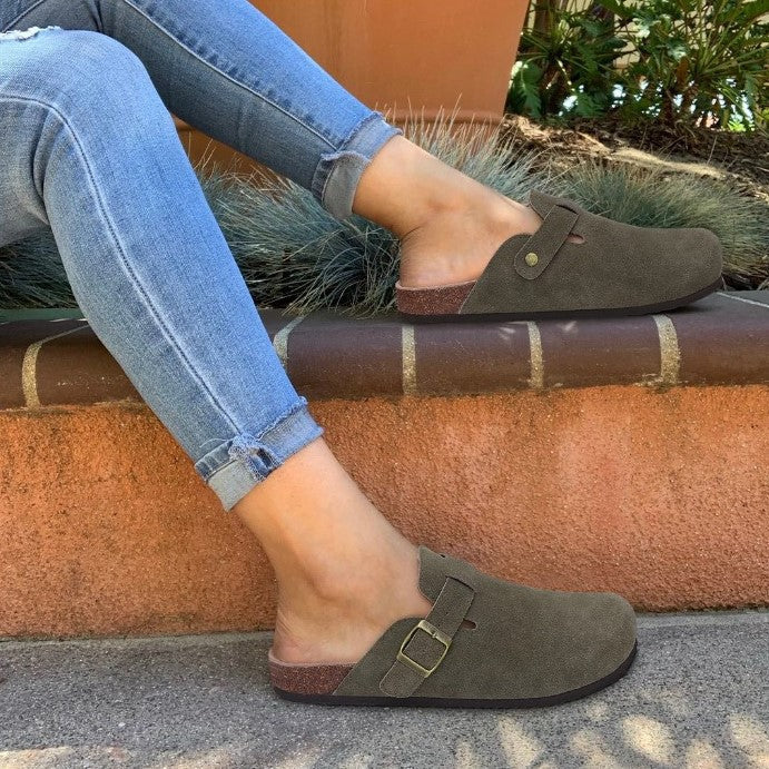 Saskia - Premium Leren Boston-Sandalen Dames