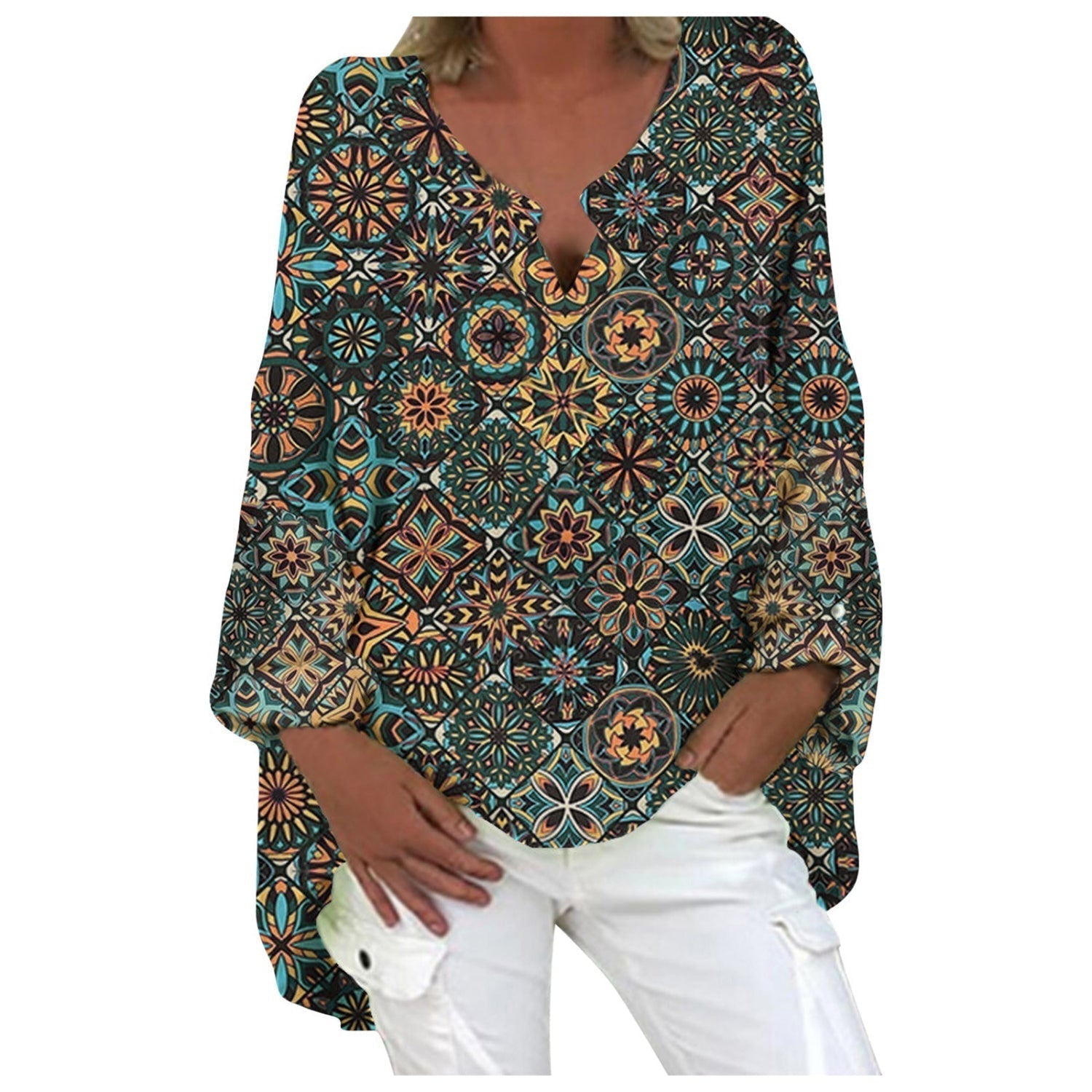 Inge - Stijlvolle Linnen Blouse Dames
