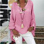 Inge - Stijlvolle Linnen Blouse Dames