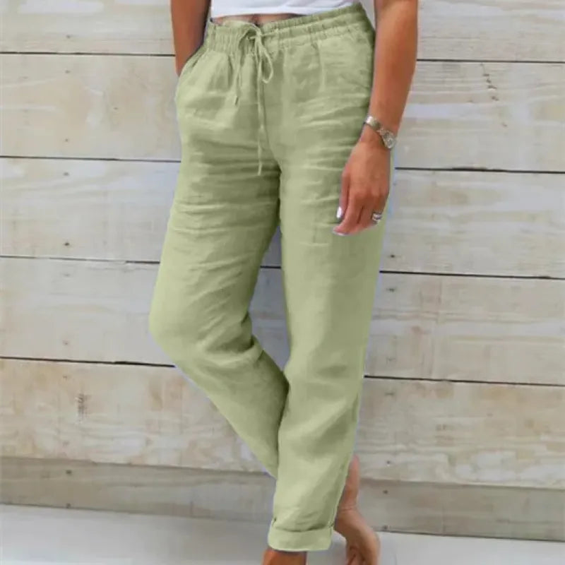 Chantal - Luchtige Linnen Broek Dames
