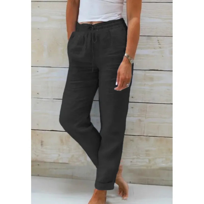 Chantal - Luchtige Linnen Broek Dames