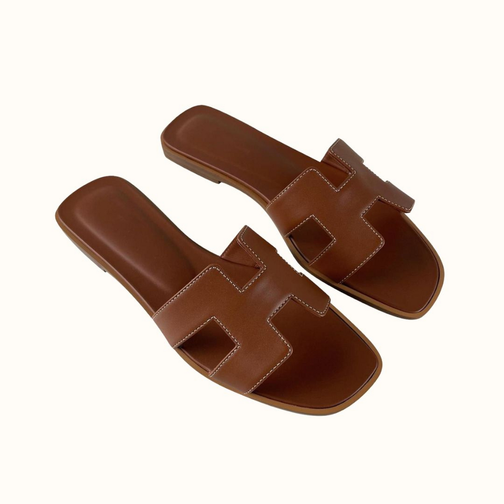 Monique - Leren Sandalen H-design Dames